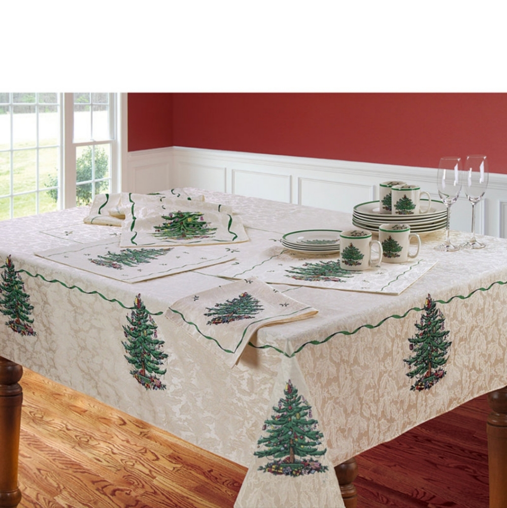 NWT Spode Tablecloth  Christmas Tree